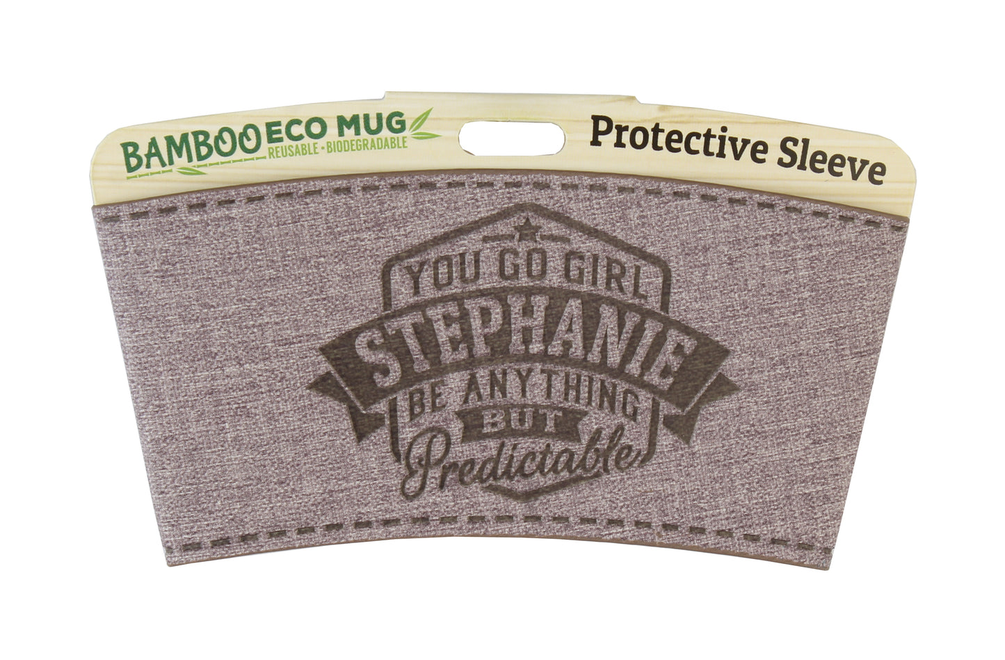 Eco Mug Heat Sleeve/Wrap "Stephanie" By History & Heraldry