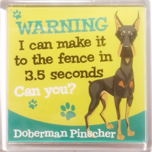 Wags & Whiskers Dog Magnet "Doberman Pinscher" by Paper Island
