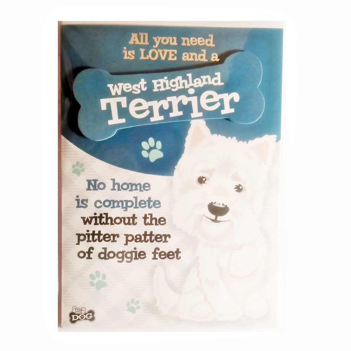 Wags & Whiskers Dog Greeting Card "West Highland Terrier" by Paper Island