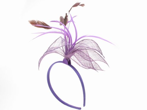 Glitz4Girlz Purple Floral Fascinator