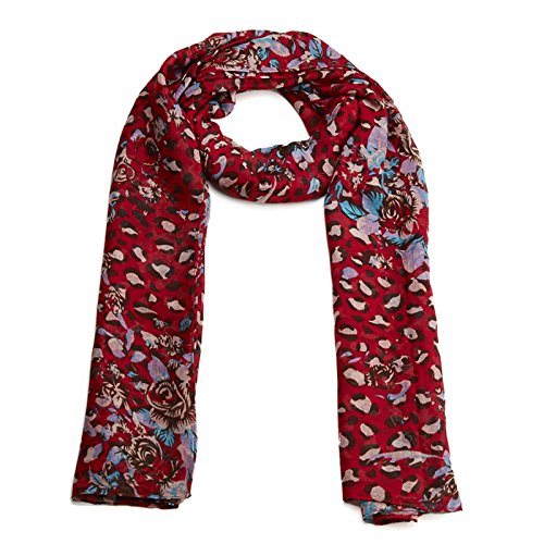 LADIES mix print pattern of animal and rose SCARF NECK SCARVE WINTER GIFTS CHRISTMAS