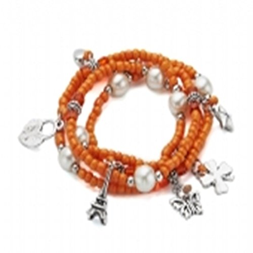 Elasticated Bead And Charm Bracelet / Necklace complete with charms