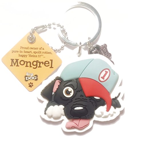 Dog Key Ring " Mongrel" by Paper Island Top Dog & Cat Keyrings