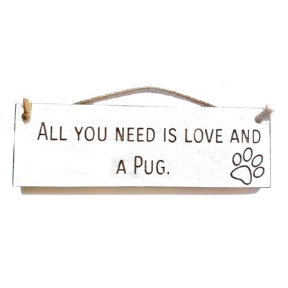 Wooden engraved Rustic 30cm Sign White  "Wipe your paws"