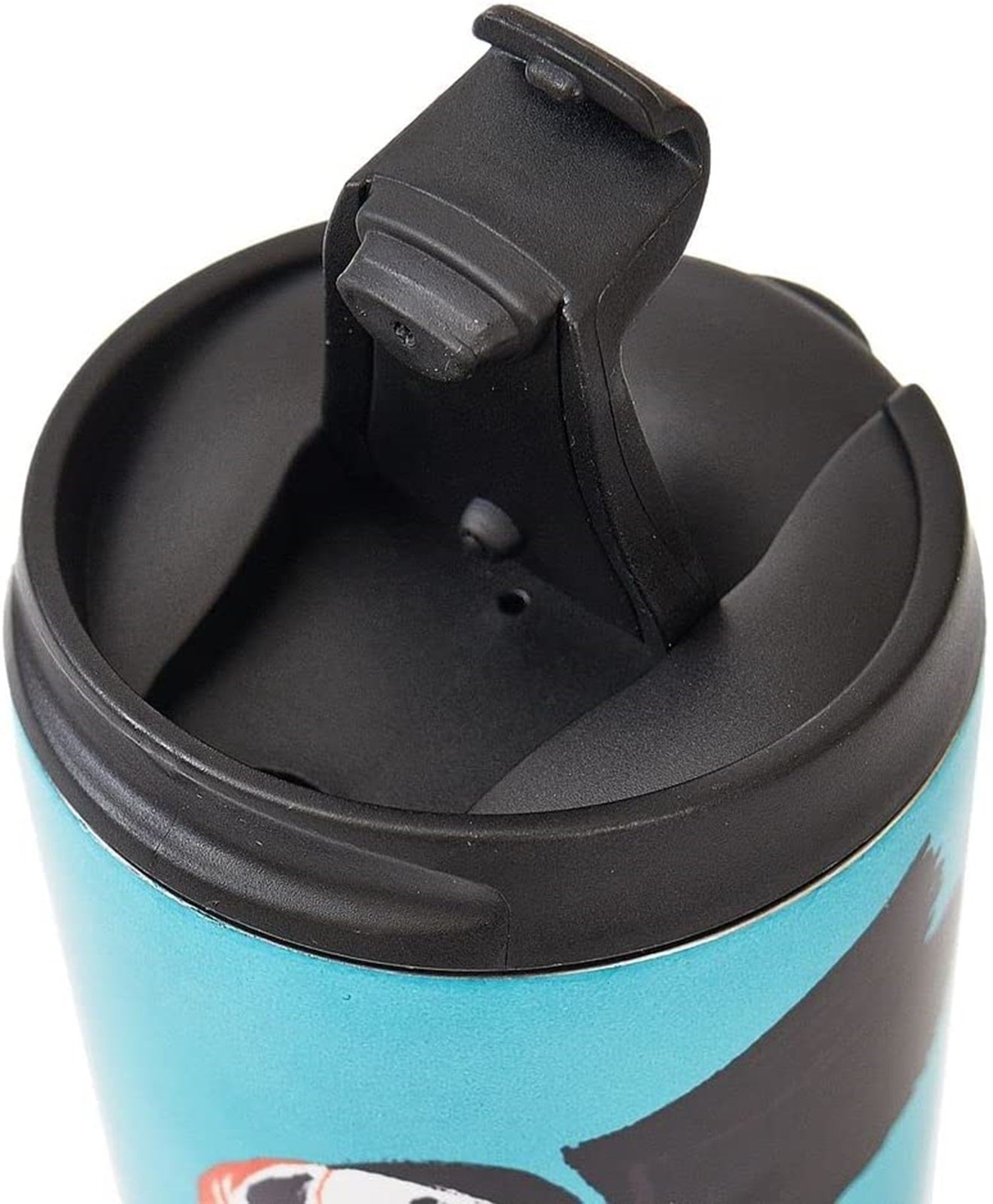 Eco Chic Reusable Thermal Coffee Cup | Stainless Steel Insulated Travel Mug with Leakproof Lid | Eco-Friendly and Reusable for Hot & Cold Drinks (Teal Puffin, 380ml/13oz)
