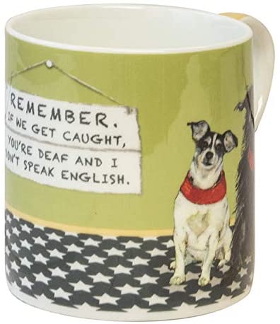 If We Get Caught Little Dog Laughed Mug in Gift Box It's A Good Sign Range