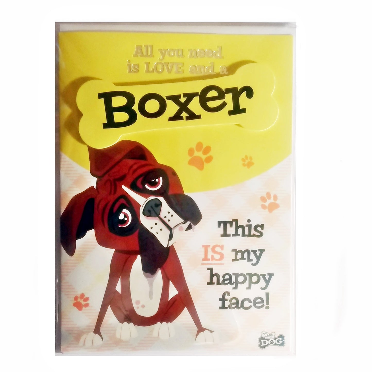 Wags & Whiskers Dog Greeting Card "Boxer" by Paper Island