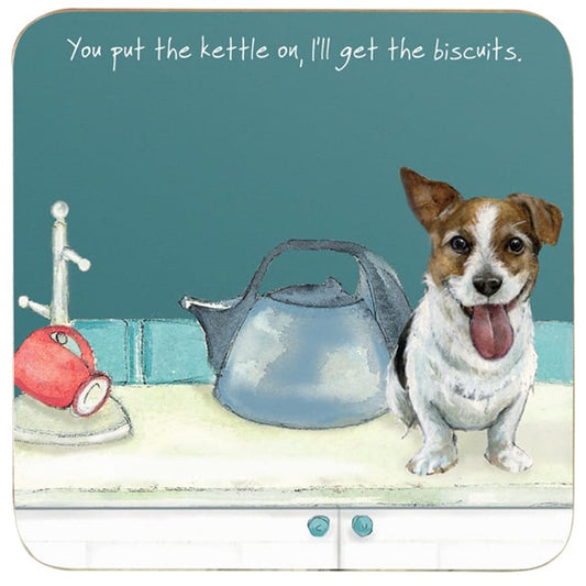 Jack Russell Coaster - Kettle On