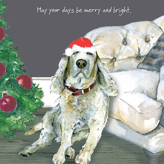 Golden Oldie Dog Christmas Card