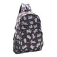 Eco Chic Lightweight Foldable Backpack (Scatty Scotty Black)