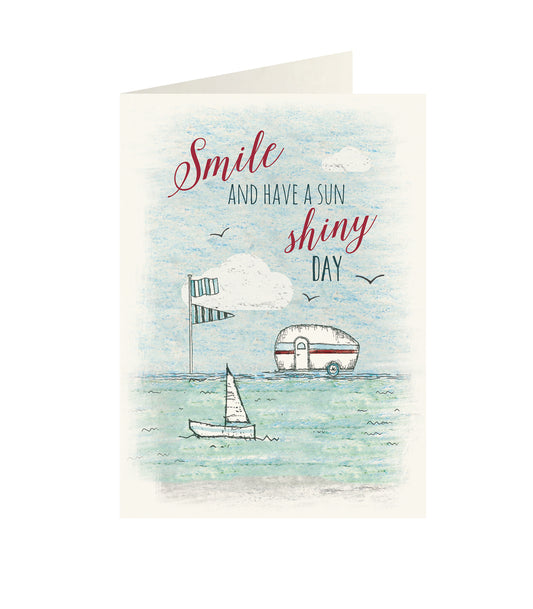 East Of India - Wonderland greeting card - Smile and have a sun shiny day