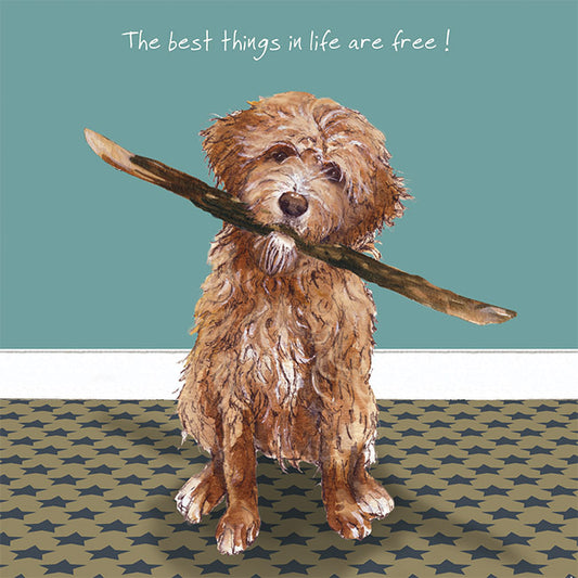 Goldendoodle Dog Greeting Card