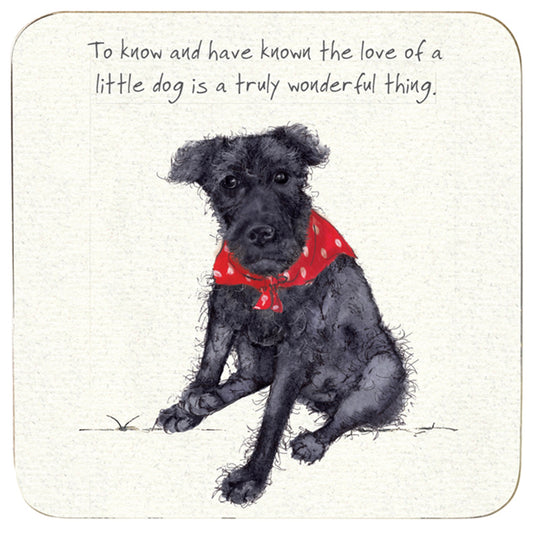 Patterdale Terrier Coaster - Little Dog