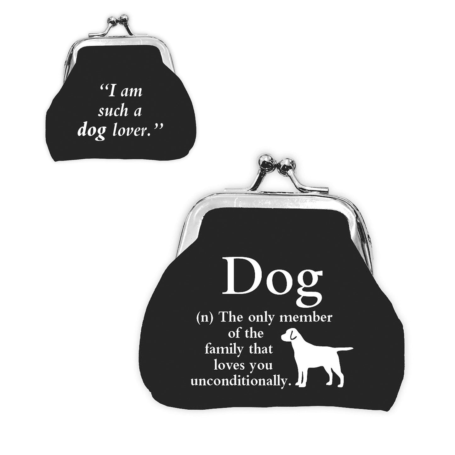 Urban Words Mini Clip Purse "Dog" with urban Meaning