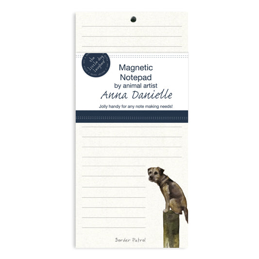 Border Terrier Magnetic Notepad By Little Dog Laughed
