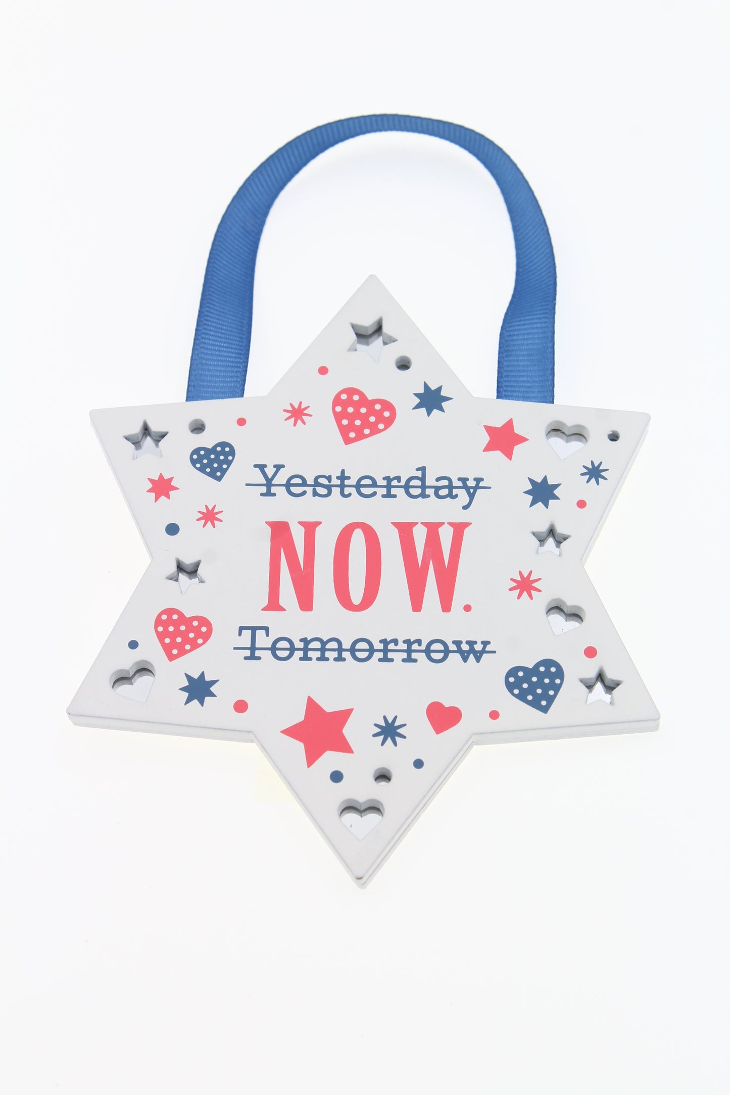 H & H Reflective Words Yesterday Now Tomorrow Hanging Plaque 00200040029