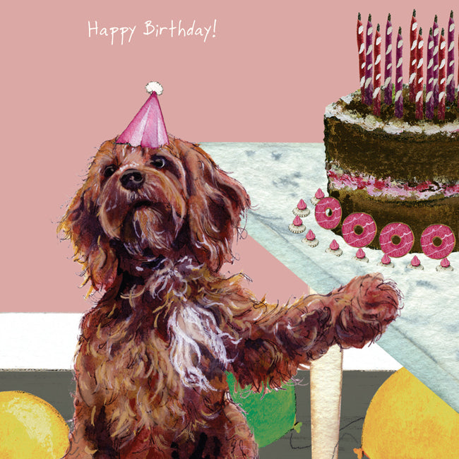 Cockapoo Birthday Card