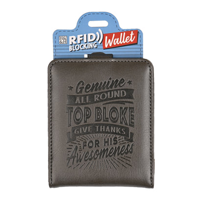 History & Heraldry Personalised RFID Wallet - Top Bloke