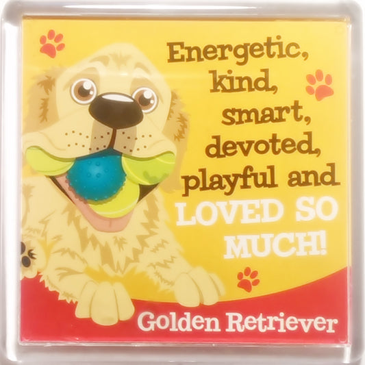 Wags & Whiskers Dog Magnet "Golden Retriever" by Paper Island