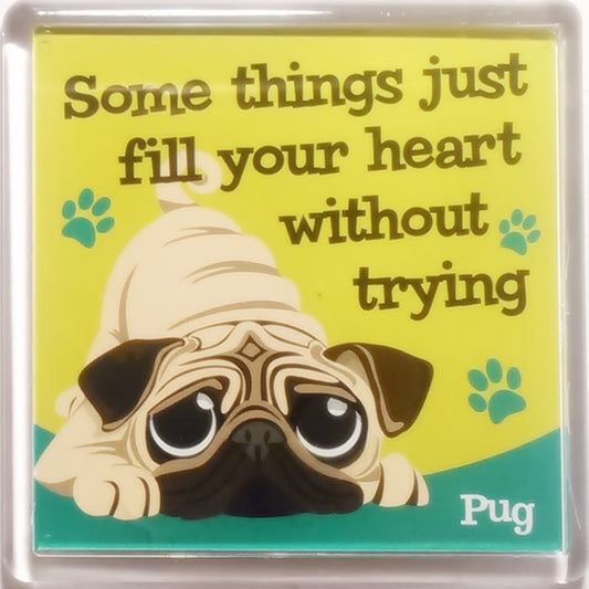 Wags & Whiskers Dog Magnet "Pug" by Paper Island