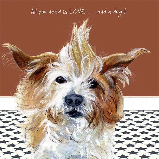 Wirehaired Jack Russell Greeting Card