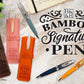 History & Heraldry Personalised Bamboo Signature Pens - Alex