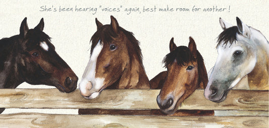Horses Greeting Card – Make Room