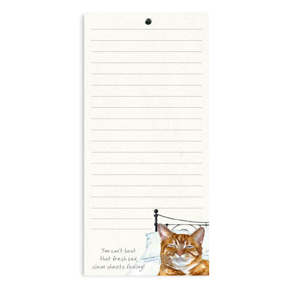 Ginger Cat Magnetic Notepad By Little Dog Laughed