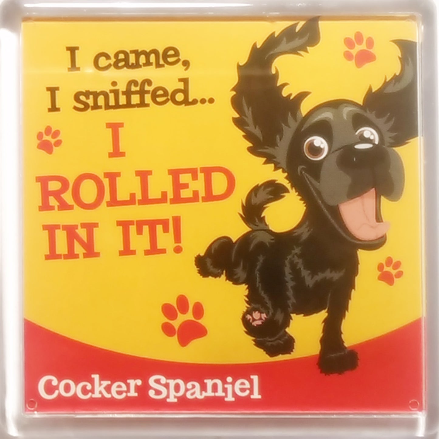 Wags & Whiskers Dog Magnet "Cocker Spaniel (Black)" by Paper Island