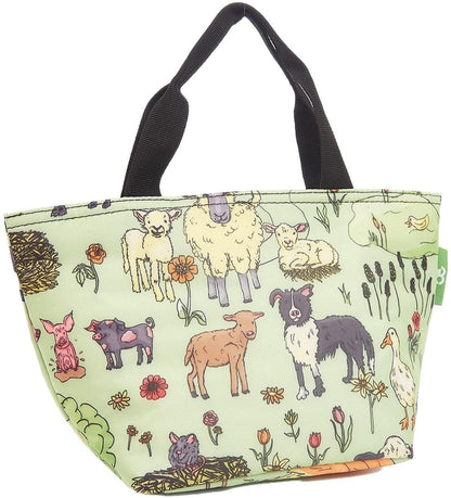 Eco Chic Lightweight Foldable Lunch Bag (Farmland Green)