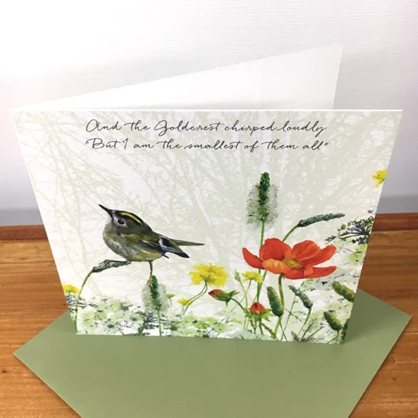 Goldcrest Greeting Card