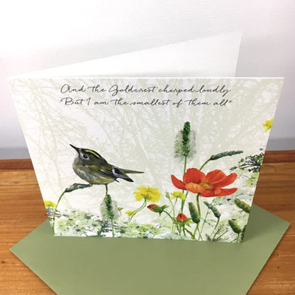 Goldcrest Greeting Card