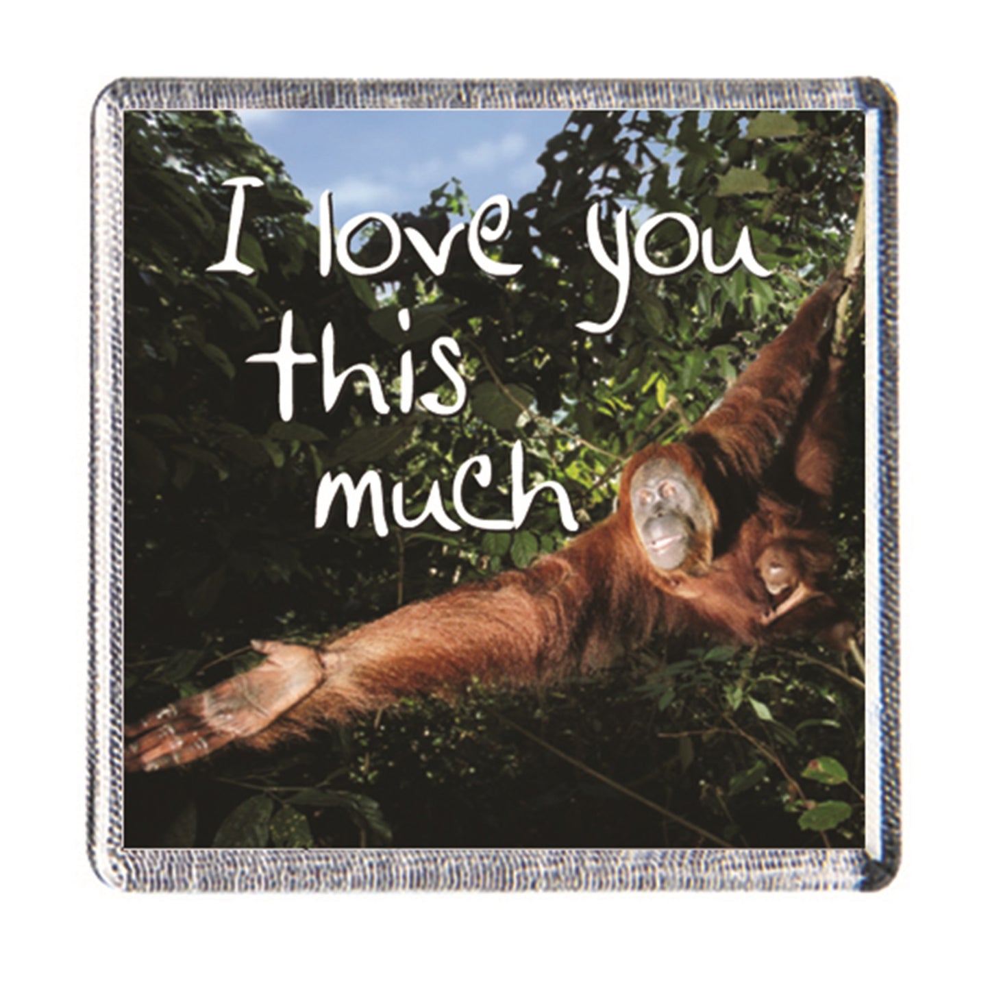 Fridge magnet "I love you this much" by History & Heraldry