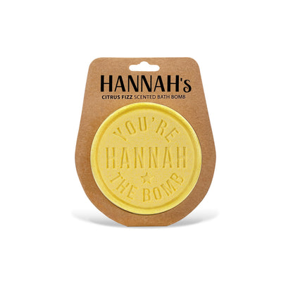 H&H Personalised Scented Bath Bombs - Hannah