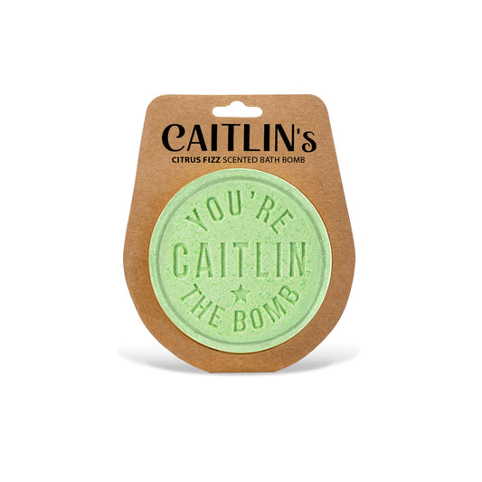 H&H Personalised Scented Bath Bombs - Caitlin